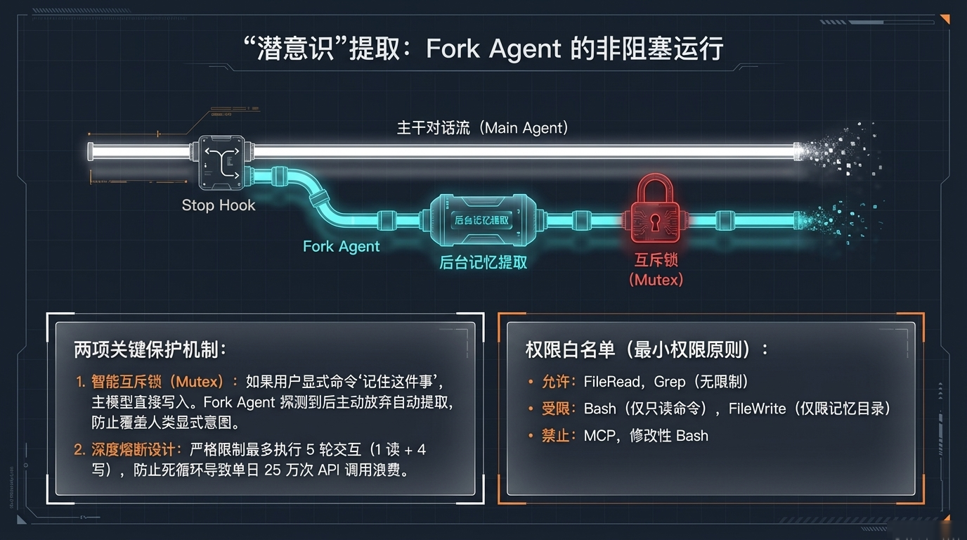 “潜意识”提取：ForkAgent的非阻塞运行