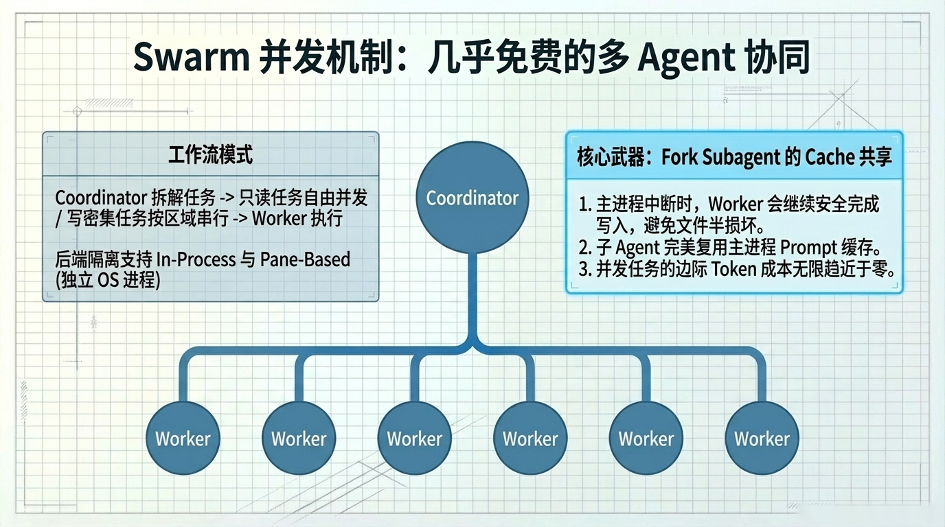 Swarm多Agent协调：并行几乎"免费"的秘密
