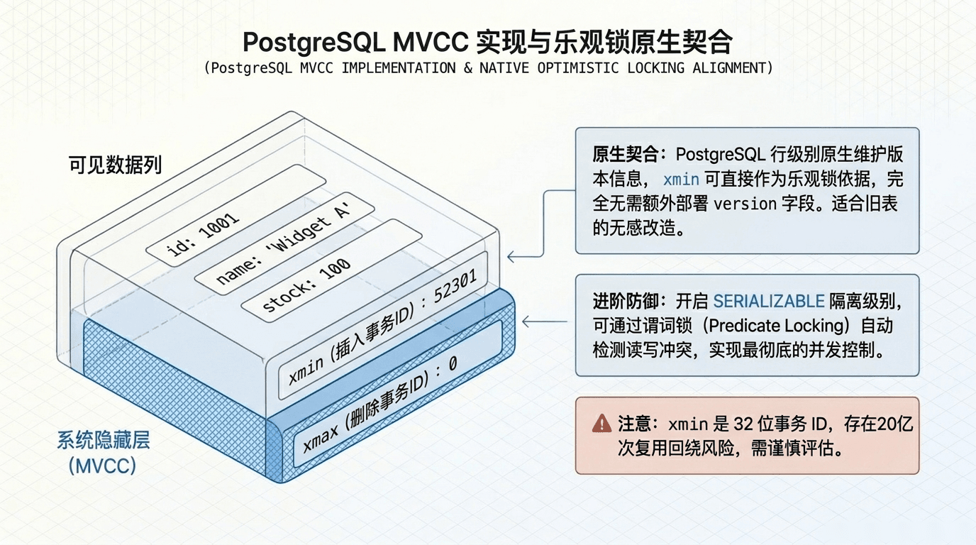 PostgreSQLMVCC实现与乐观锁原生契合