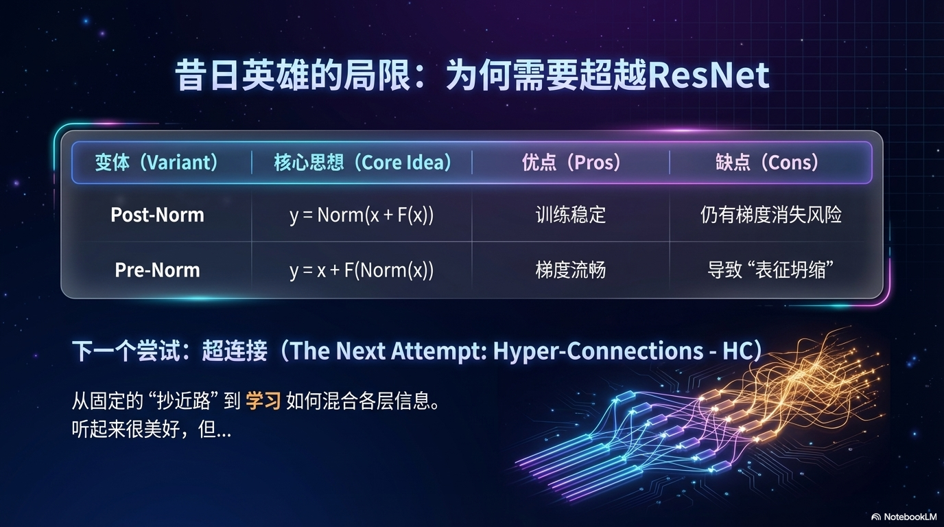 残差连接的局限性