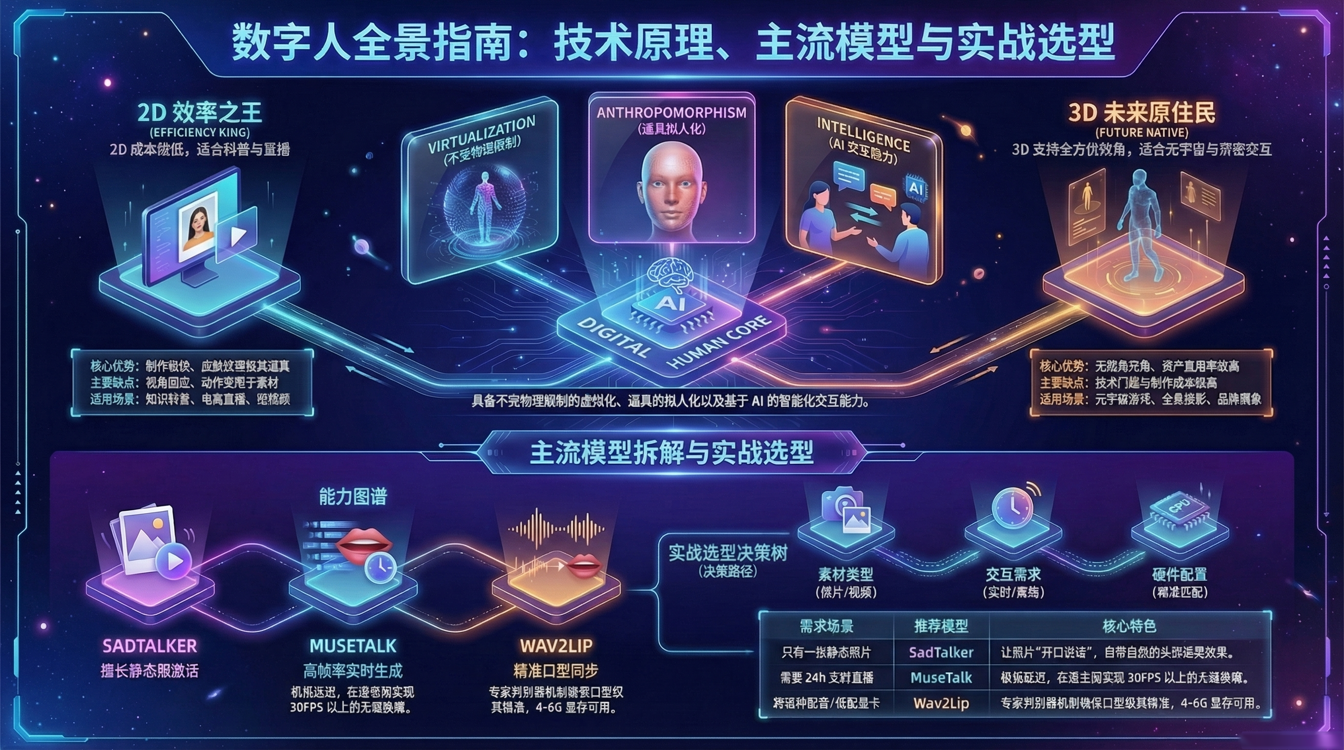 数字人完全指南：从虚拟形象到AI智能体的进化之路