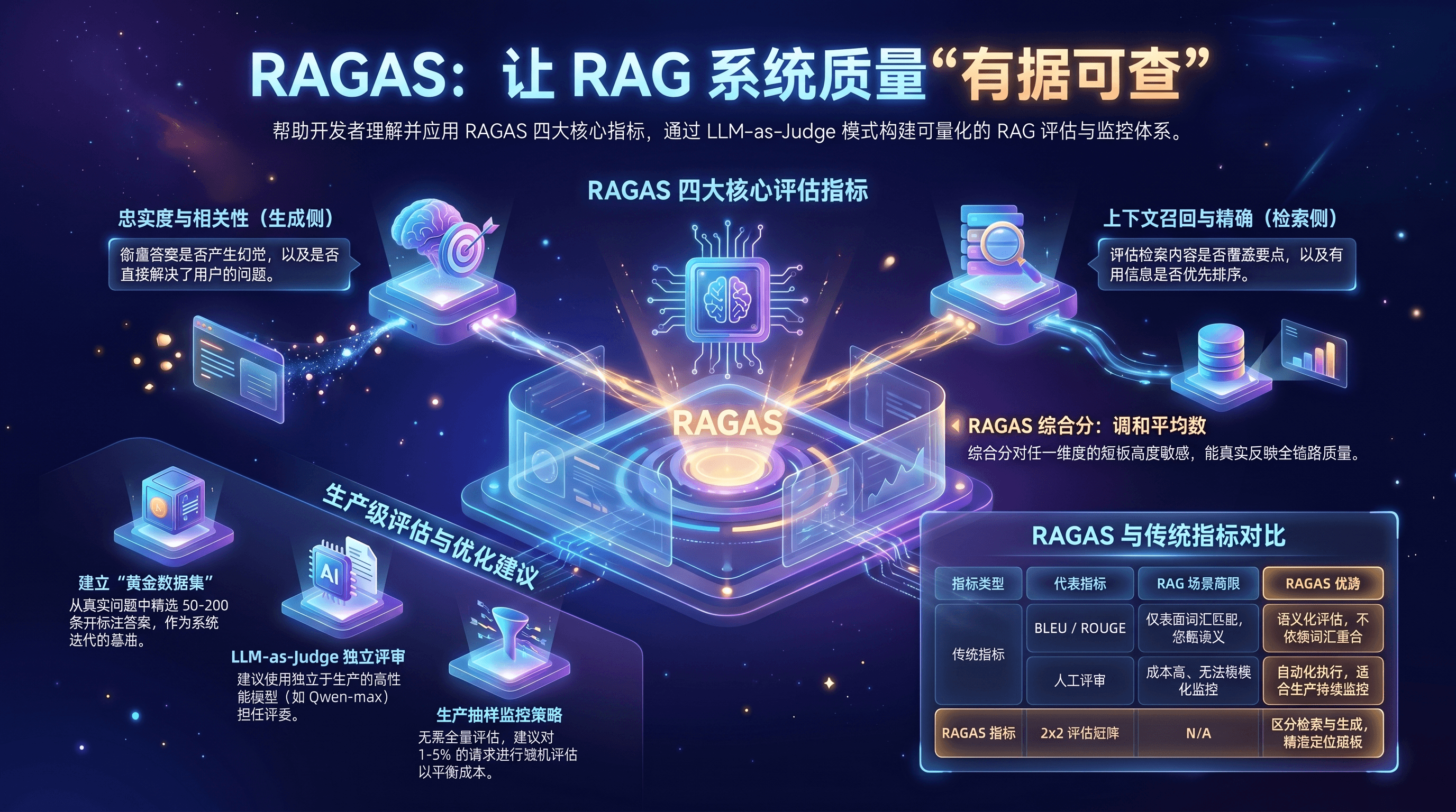 RAG质量评估RAGAS与生产级监控实践