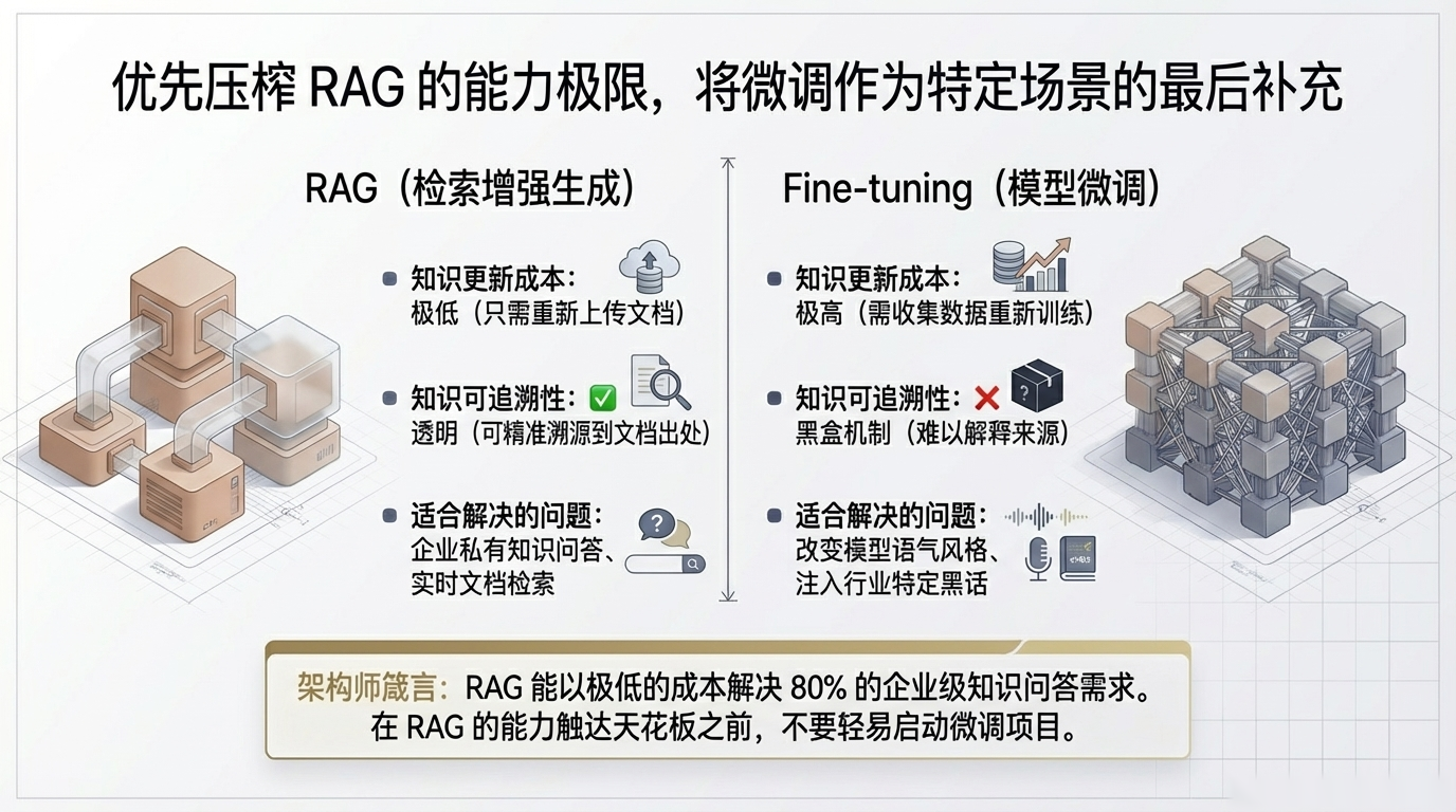 RAG 与 Fine-tuning 的选择